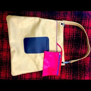 NWT Gold Gilson Martins Purse Handbag